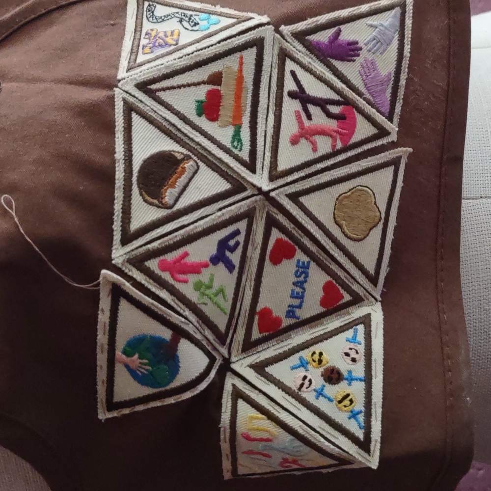 Girl Scout Brown Vest - Picture 3 of 5